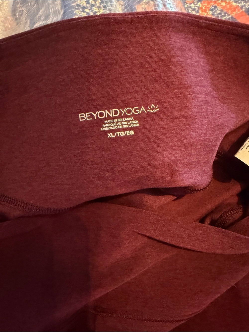 Beyond Yoga Spacedye High Waist Bootcut Pants XL Burgundy Wine - Picture 5 of 7
